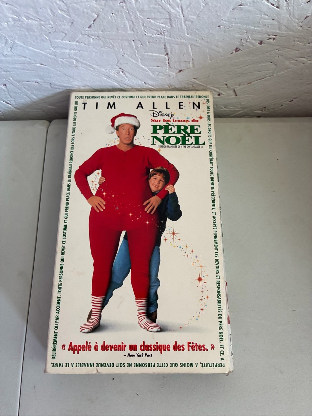 Disney Sur les traces du Père Noël VHS Tim Allen Red Cover